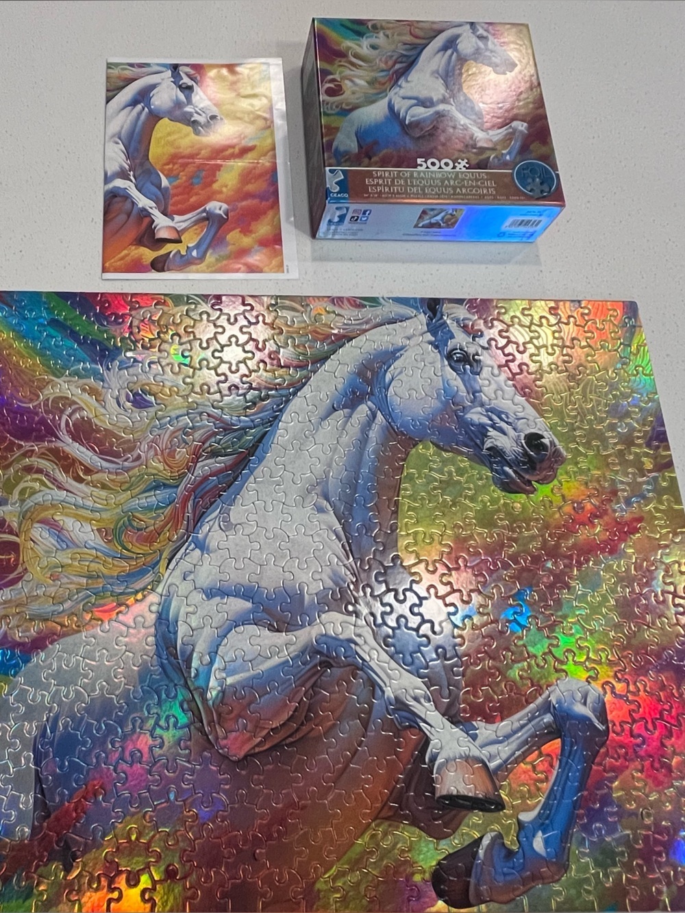 Spirit of Rainbow eqqus Horse Foil Puzzle